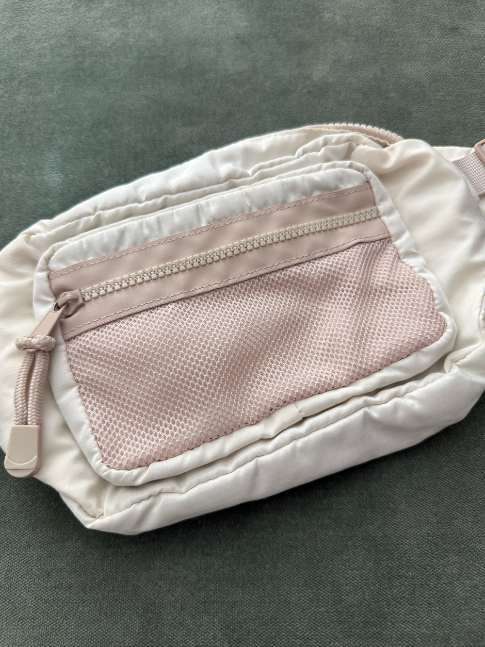 Cream/Pink Cross body/Fanny Pack/Waist Bag